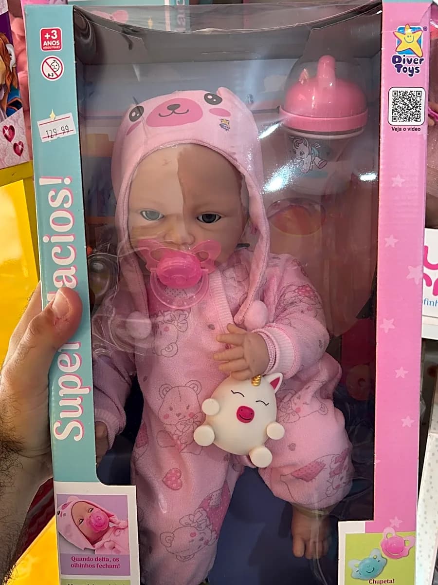 Boneca New Born Pijama