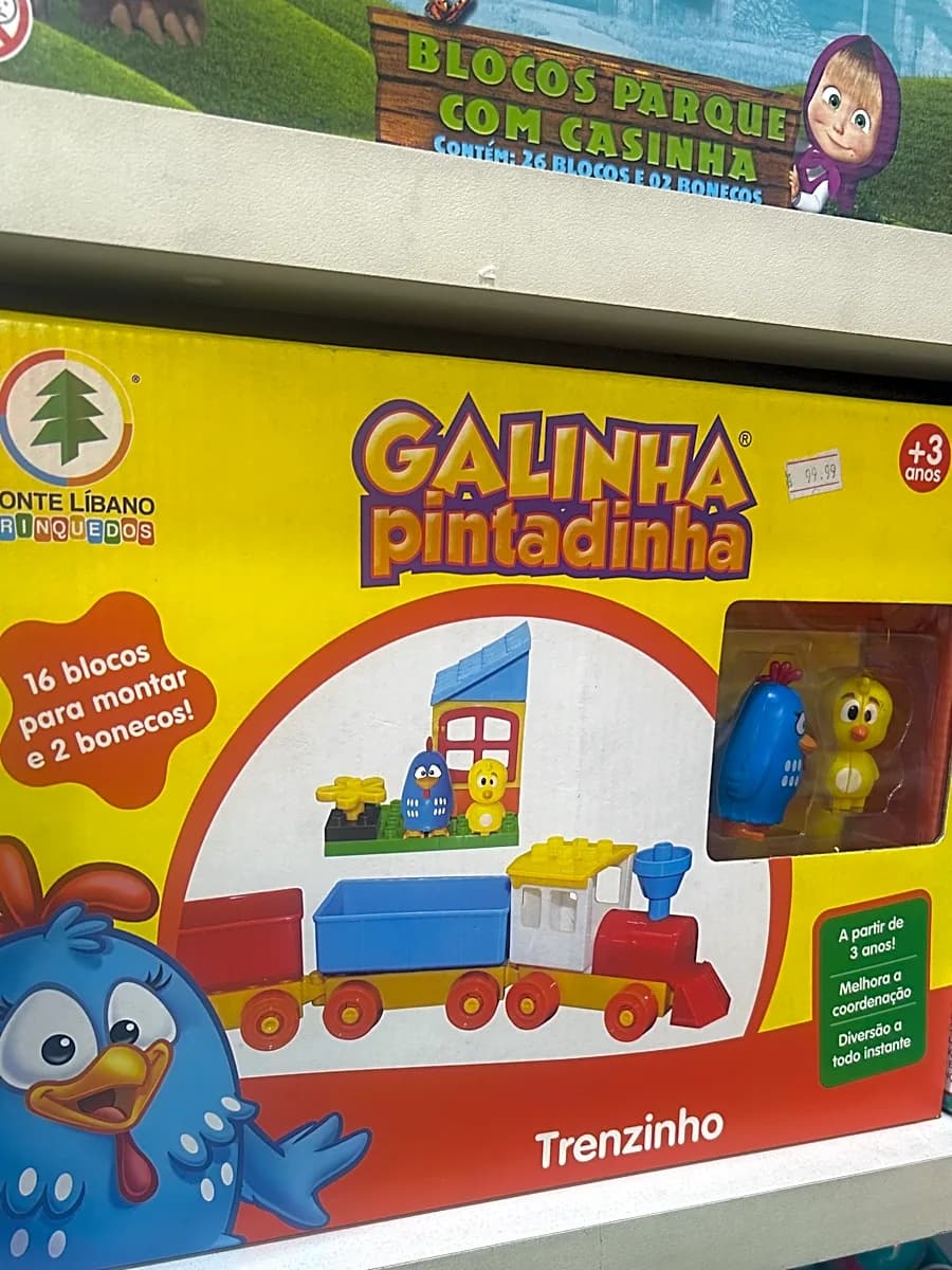 Galinha Pintadinha – Blocos para Montar Trenzinho