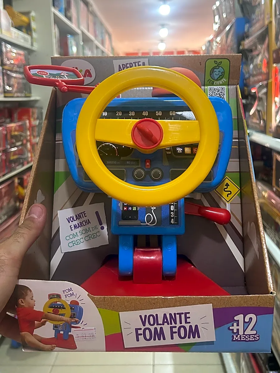 Volante Fom Fom Infantil com Som