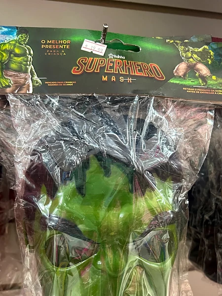 Máscara Hulk Infantil