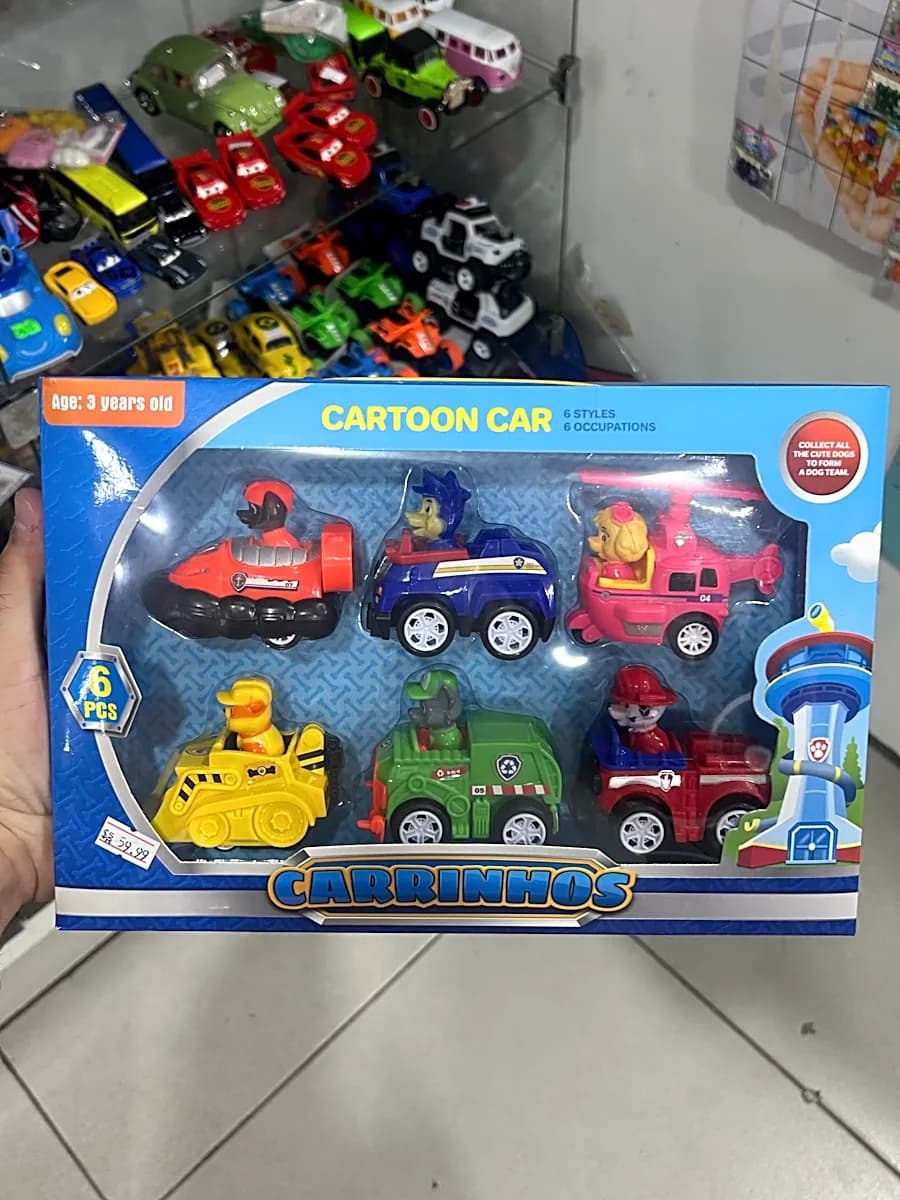 Kit Carrinhos Patrulha Canina