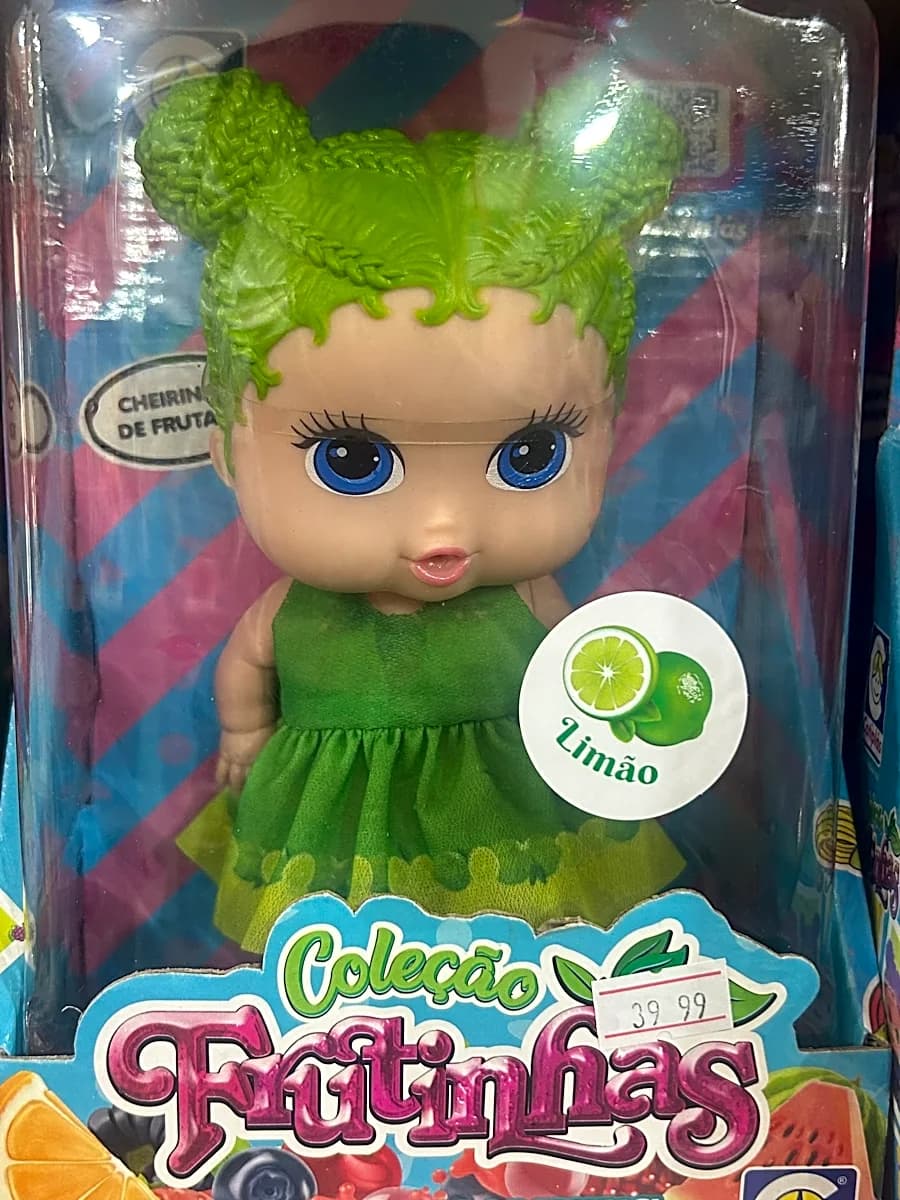 Boneca Frutinhas Limão com Cheirinho de Frutas