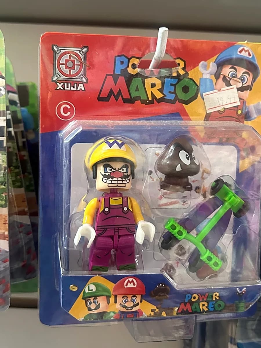 Boneco Super Mario Estilo Gamer com Acessórios
