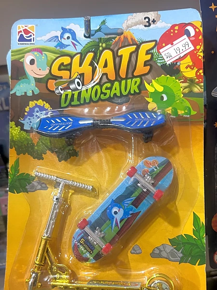 Kit Skate Dinosaur Finger Toys Infantil