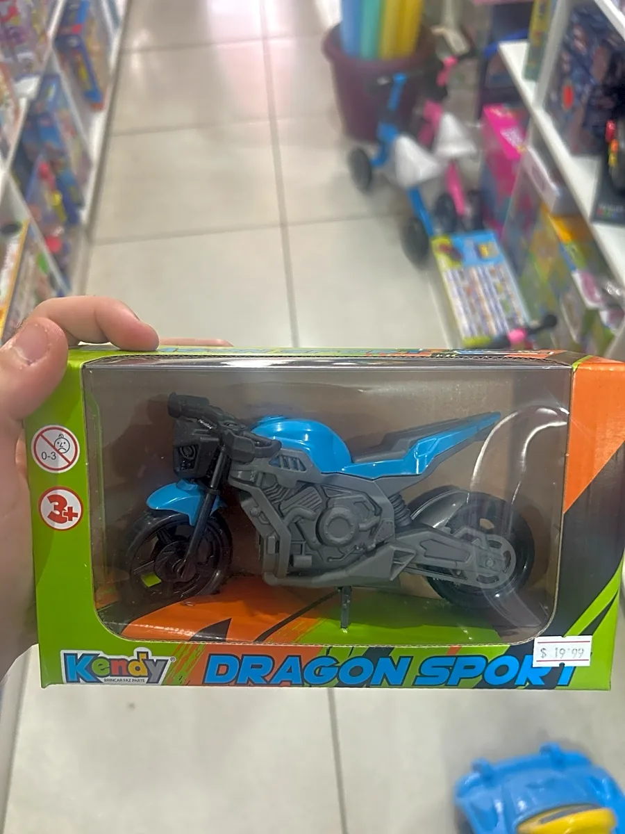 Moto de Brinquedo Dragon Sport Azul Kendy