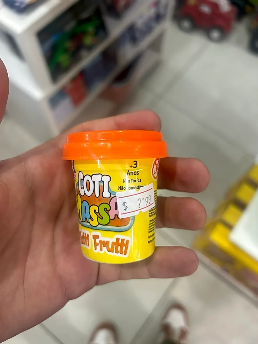 Massinha Coti Massa Tutti Frutti Pote Individual