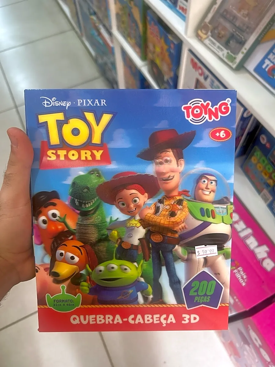 Quebra-Cabeça 3D Toy Story 200 Peças Toyng