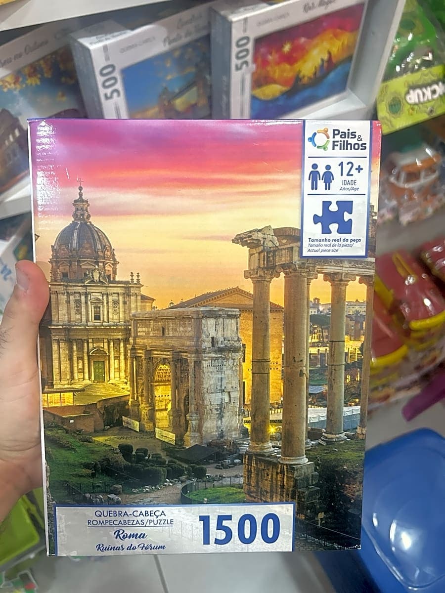 Quebra-Cabeça 1500 Peças Roma Ruínas do Fórum Pais & Filhos