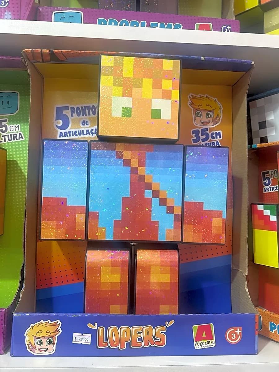 Boneco Gigante Lopers 35 cm Articulado Algazarra