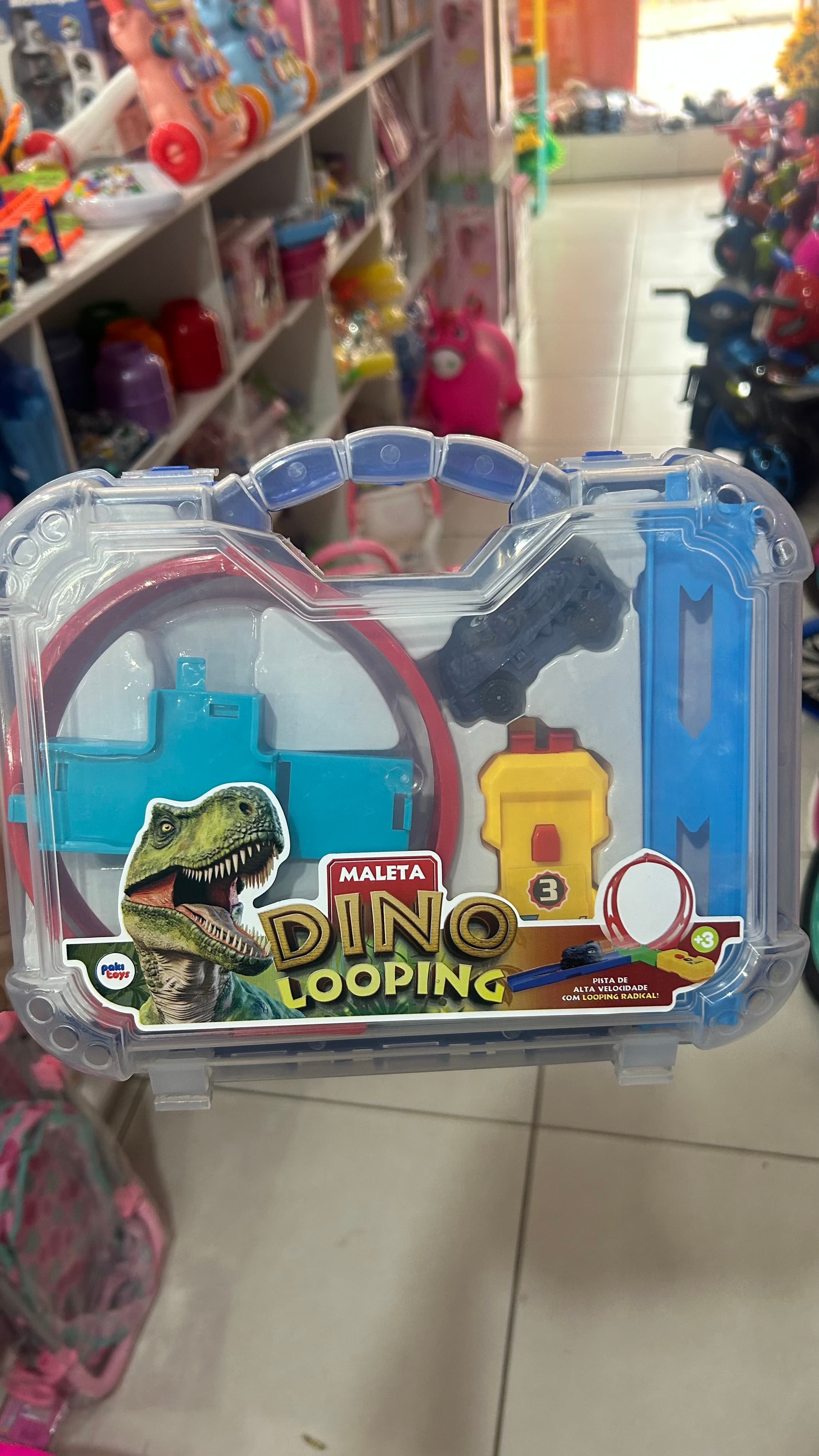 Maleta Dino Looping – Pista de Carrinho