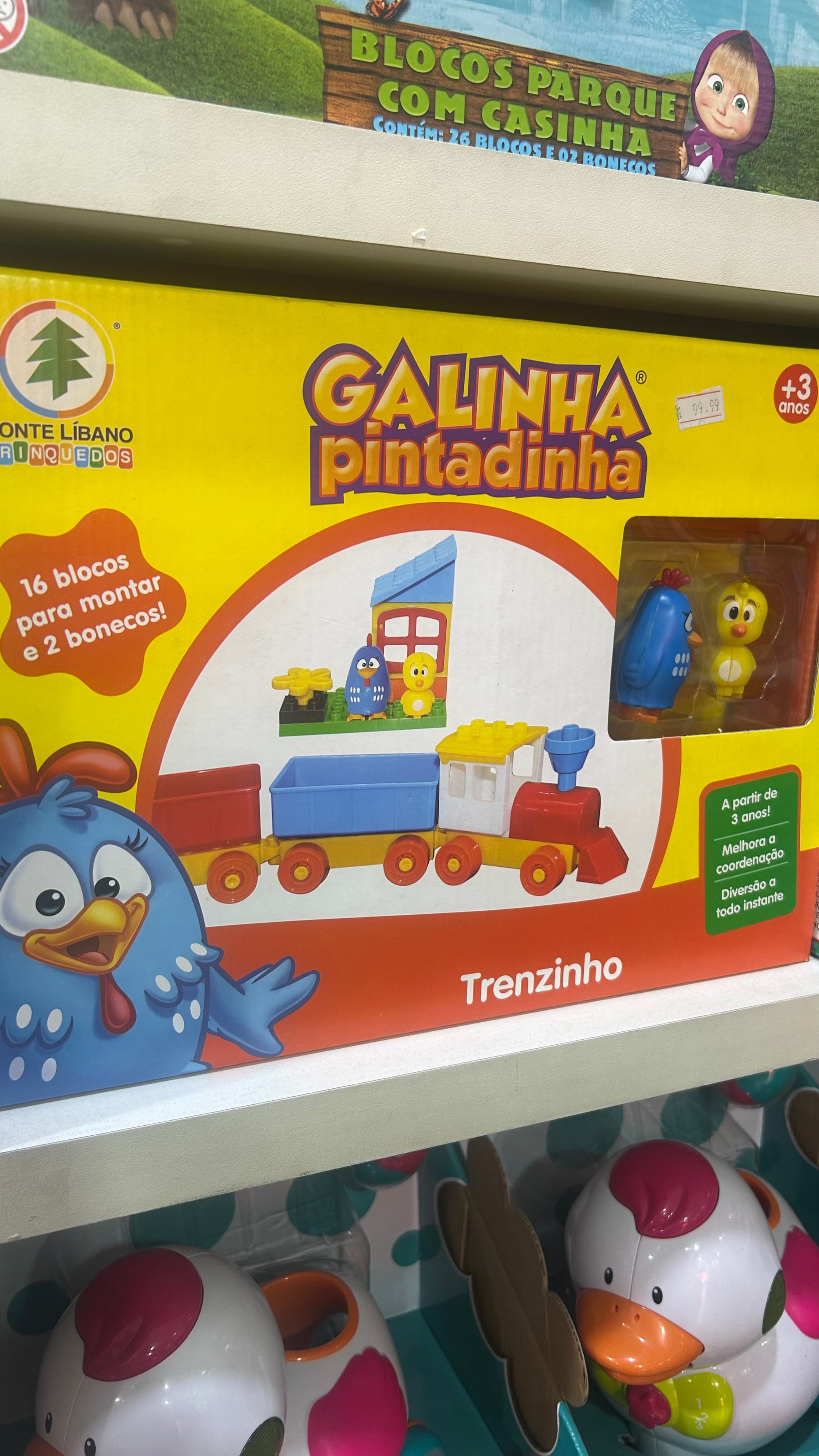Galinha Pintadinha – Blocos para Montar Trenzinho