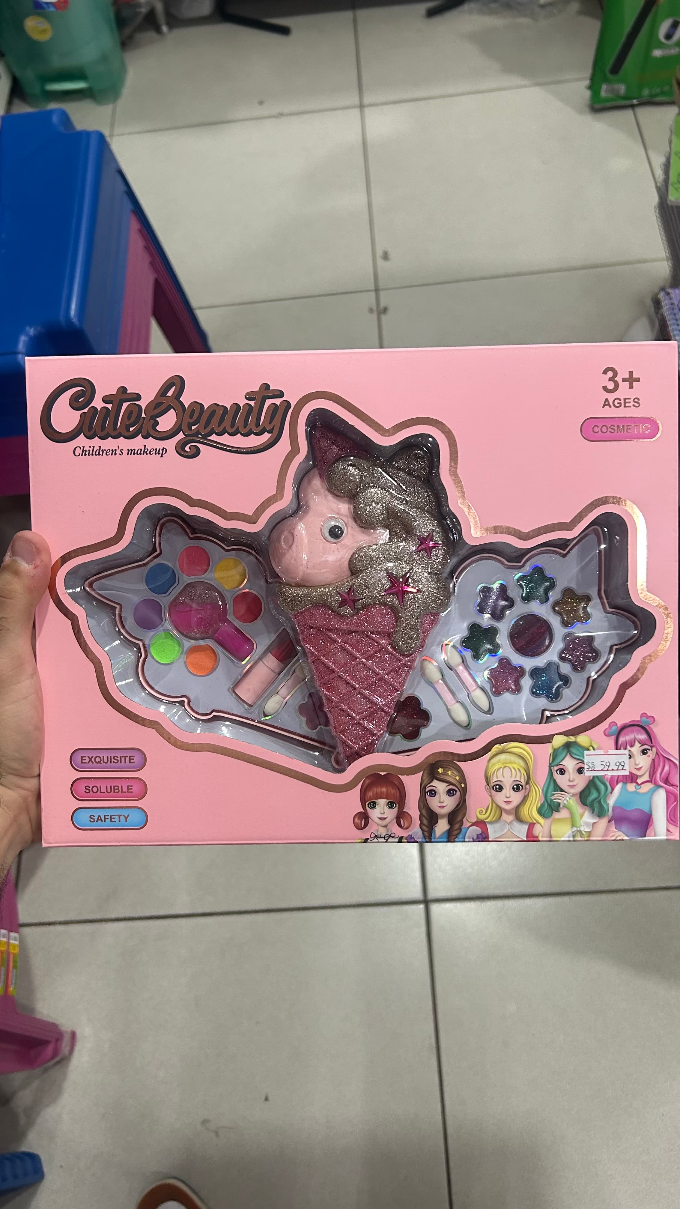 Kit Infantil Cute Beauty Maquiagem Unicórnio Sorvete