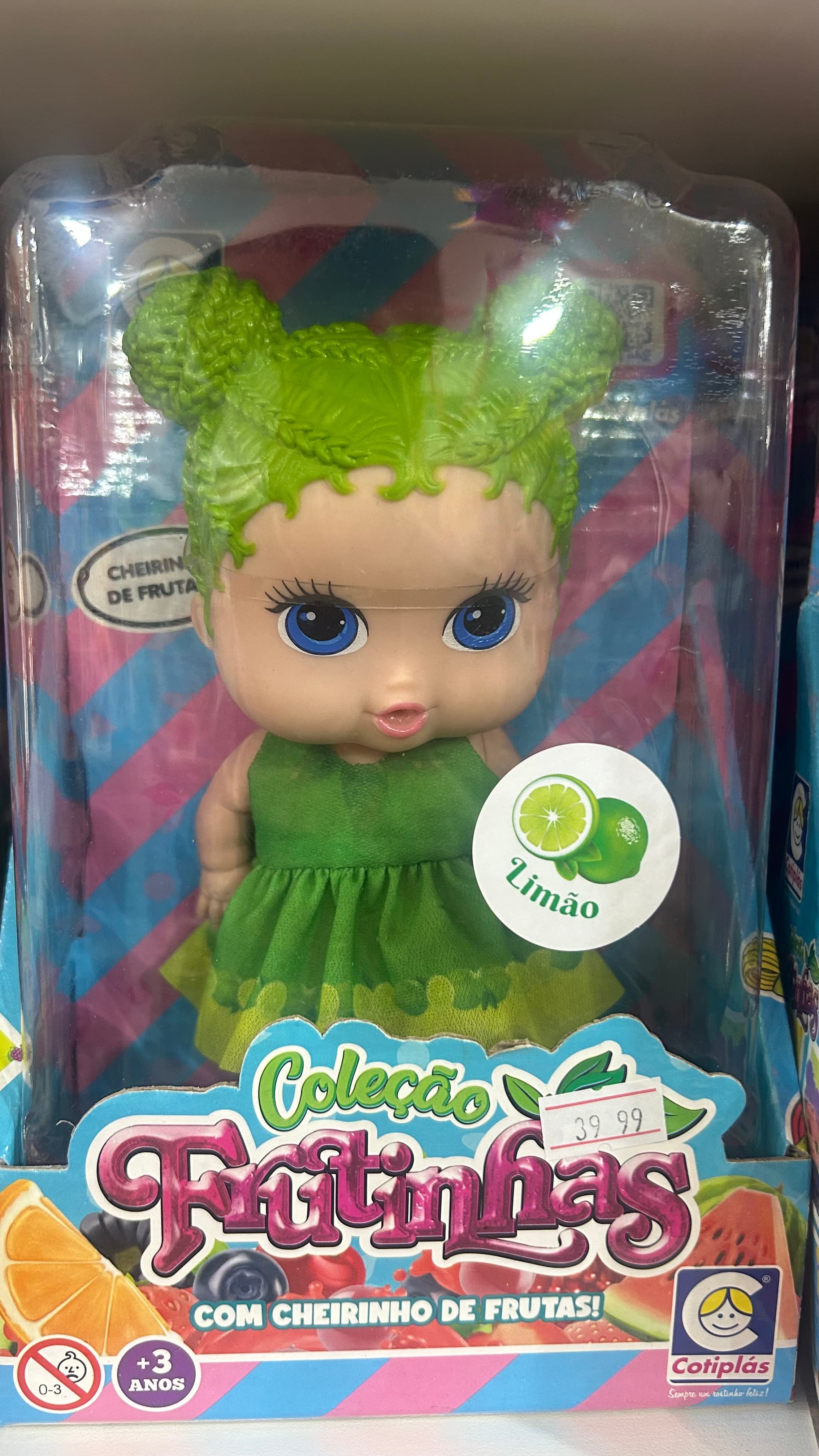 Boneca Frutinhas Limão com Cheirinho de Frutas