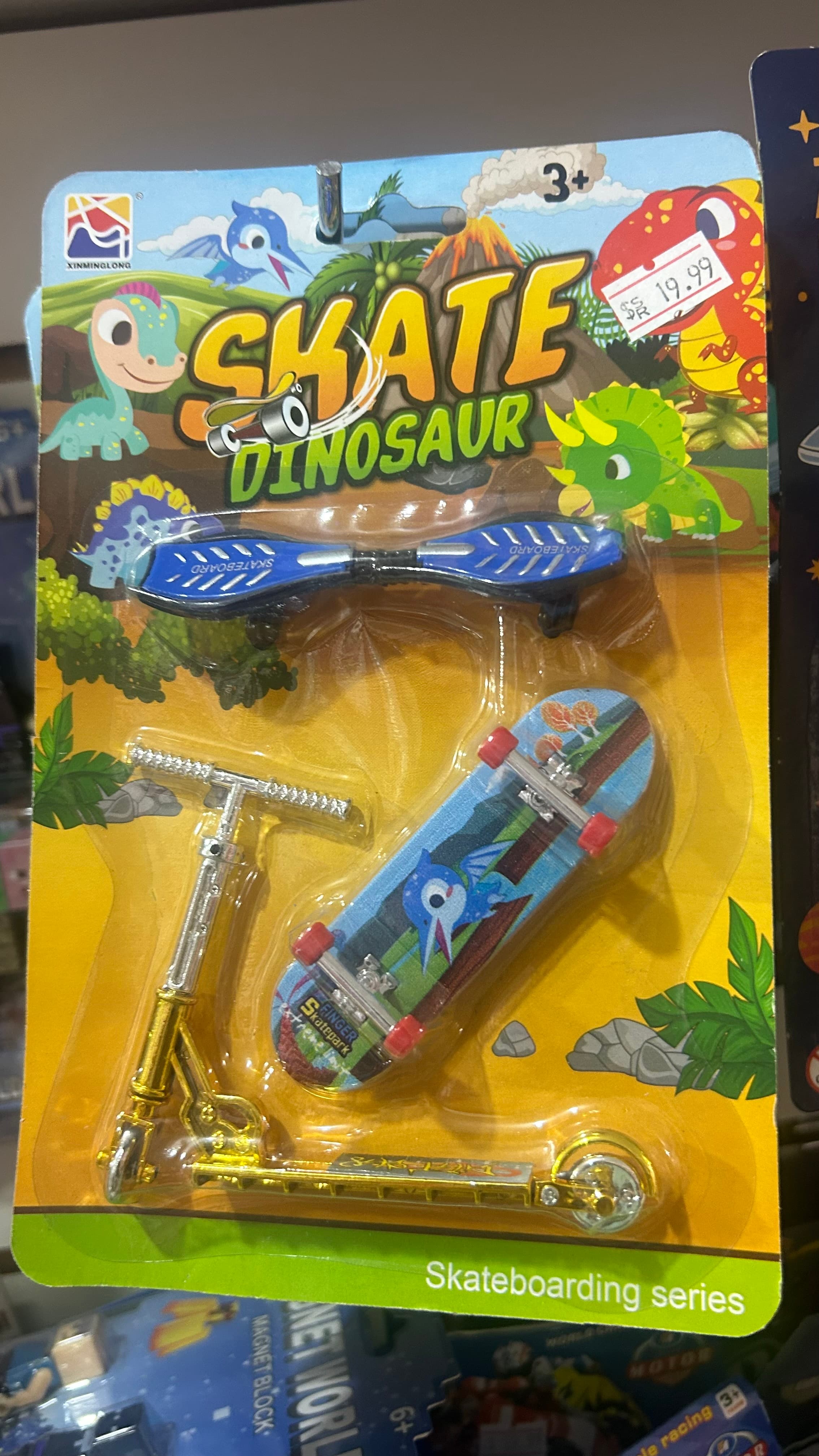 Kit Skate Dinosaur Finger Toys Infantil