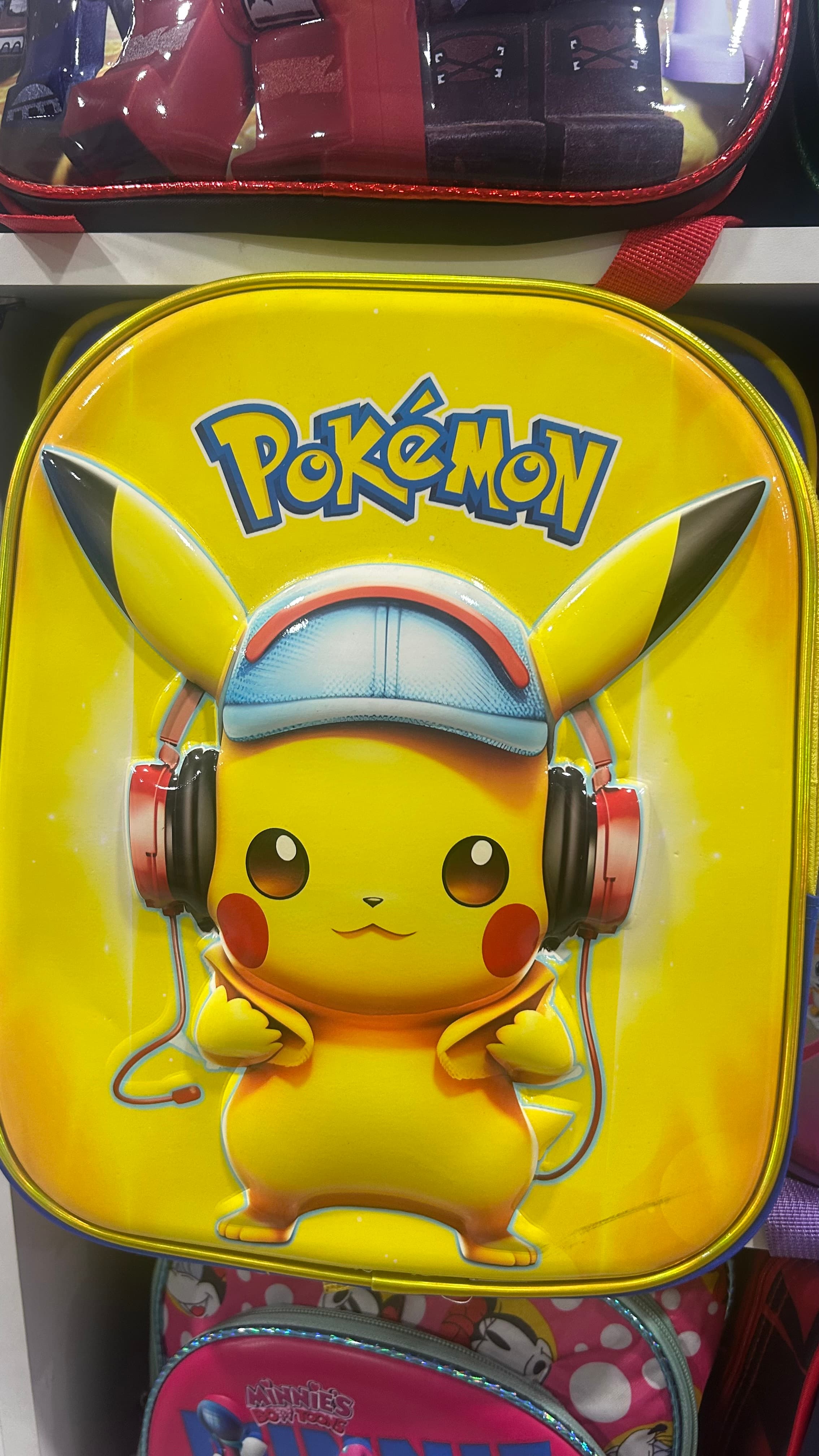 Mochila Infantil Pokémon Pikachu Amarela 3D