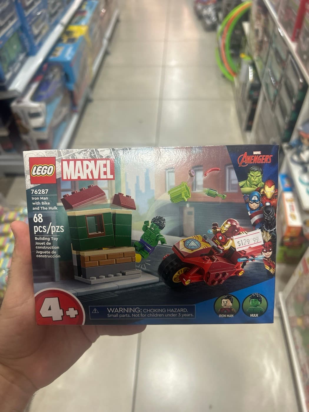 LEGO Marvel Homem de Ferro com Moto e Hulk (76287)