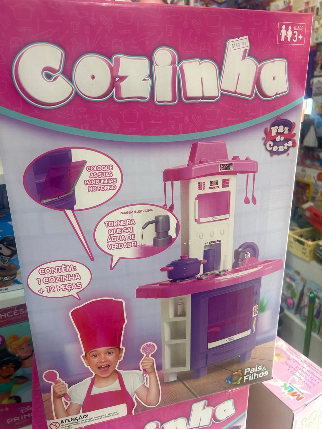 Cozinha Infantil com Torneira que Sai Água Pais & Filhos