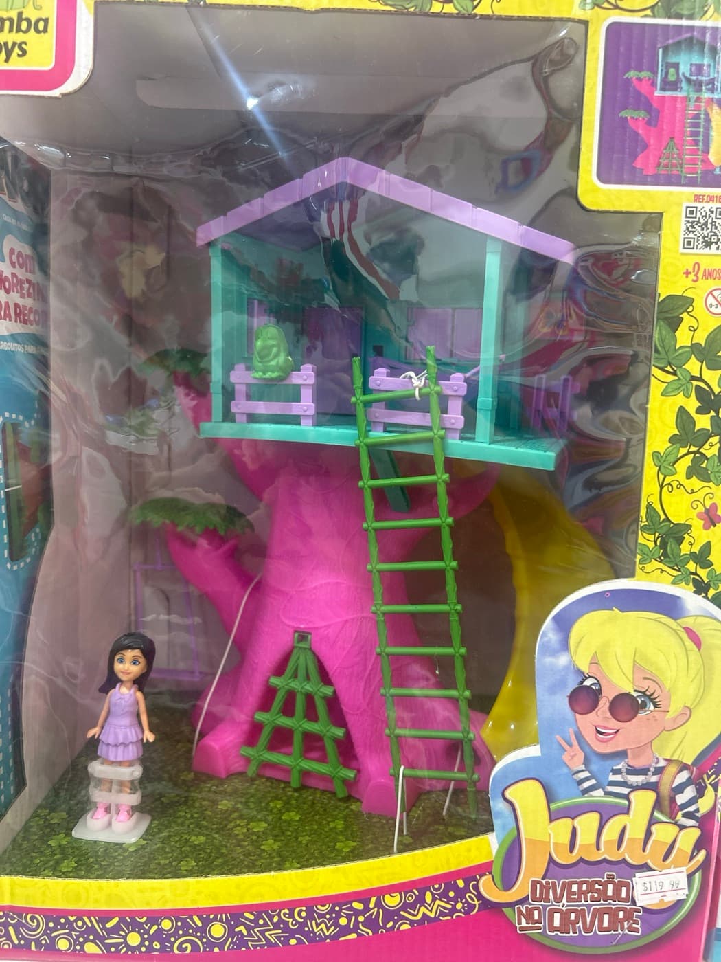 Judy Diversão na Árvore Casa na Árvore com Boneca Samba Toys