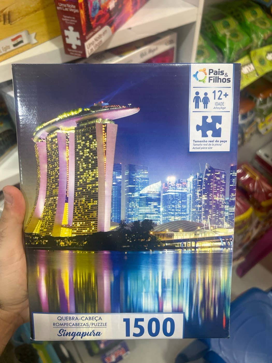 Quebra-Cabeça 1500 Peças Singapura Pais & Filhos