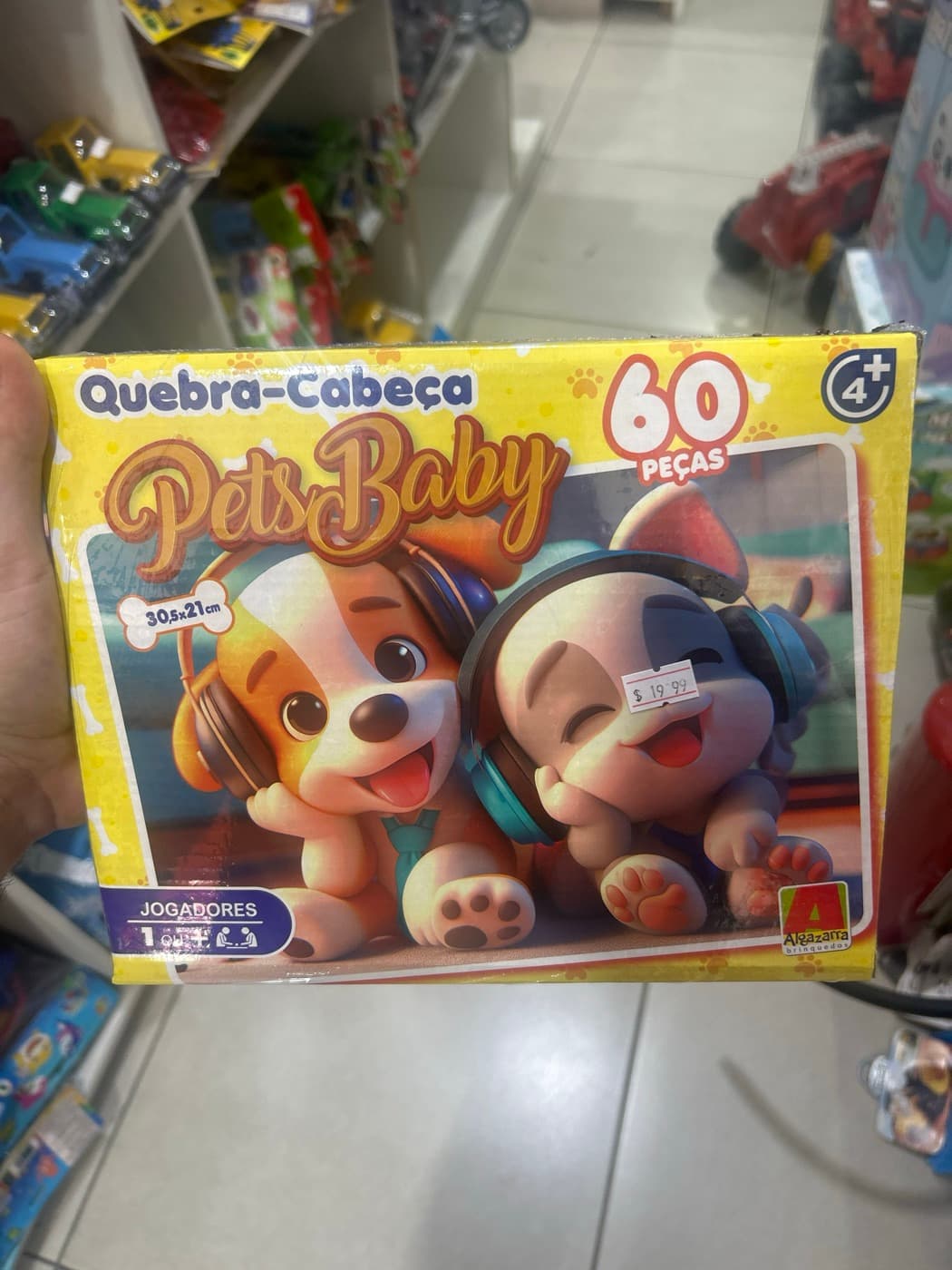 Quebra-Cabeça Pets Baby 60 Peças Algazarra