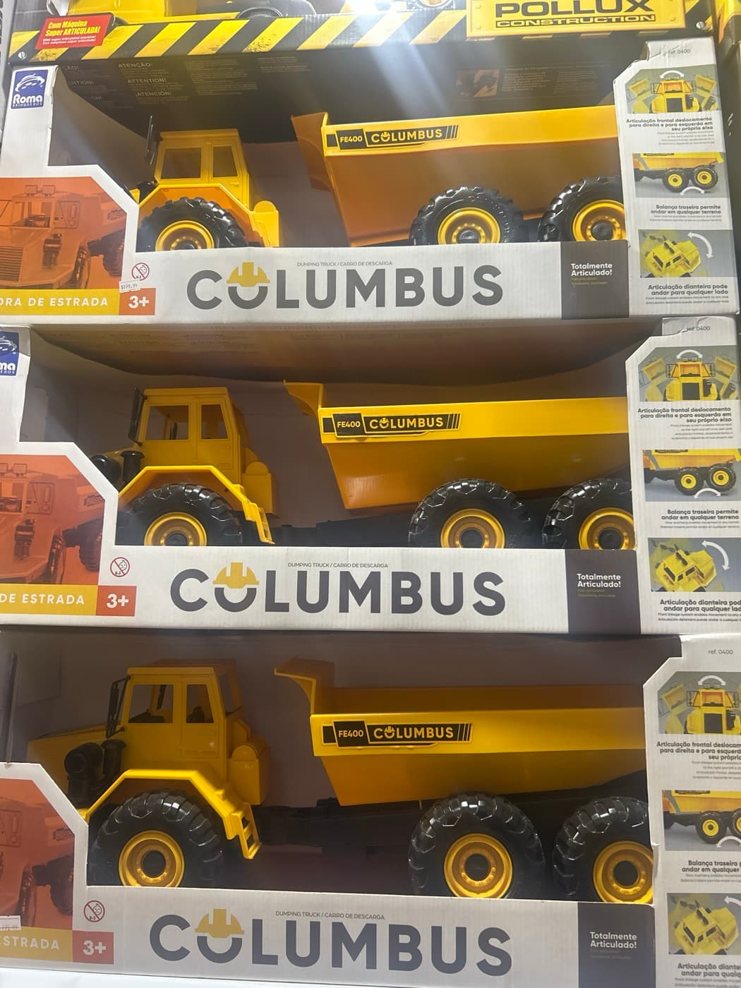 Caminhão Fora de Estrada Columbus Articulado Roma Brinquedos
