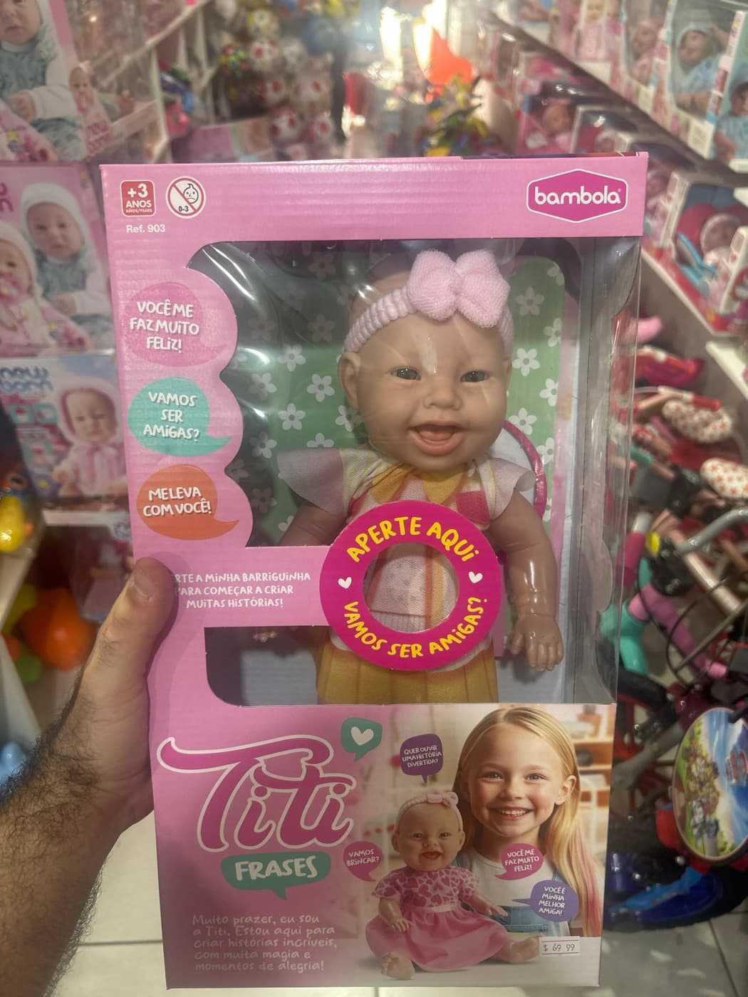Boneca Titi Frases Bambola